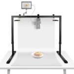 NEEWER Soporte de montaje de cámara para fotos de arriba hacia abajo, soporte de montaje de mesa de acero resistente, plataforma multidispositivo para fotografía plana, iluminación, cocina, dibujo,