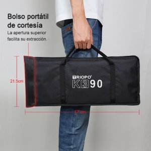 Softbox parabólico TRIOPO K3-90 de 90cm, Bowen, armado rápido